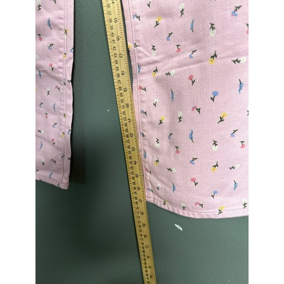 Old Navy Big Girls 16 Pink Floral High Rise Jeans NWT - Picture 6 of 7